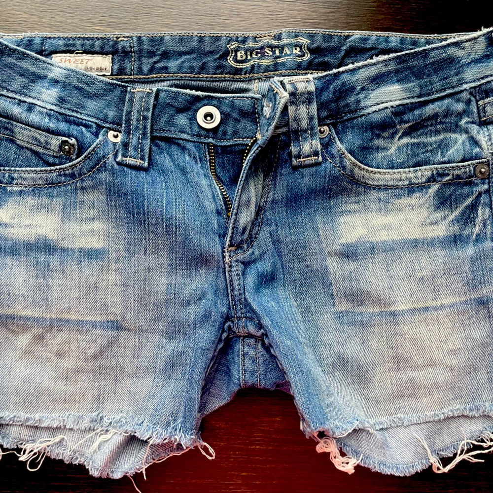 Big star denim shorts size 24 s